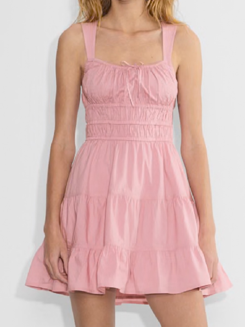 Sunday Best Pink Aritzia Martine Poplin Dress Cotton Midi Dress Size XL